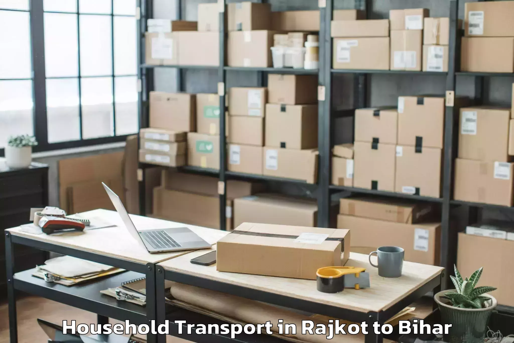 Get Rajkot to Hathua Household Transport